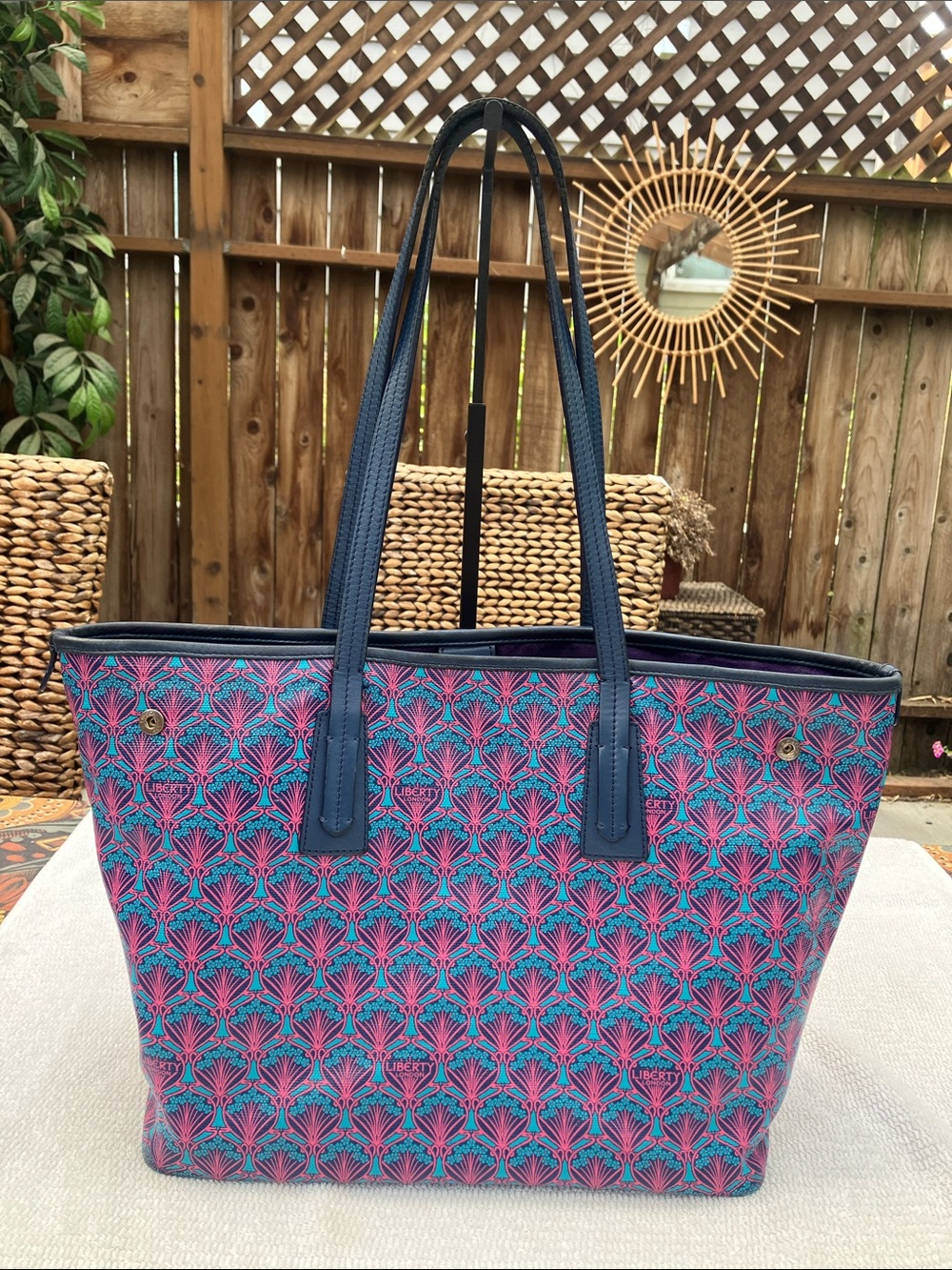 Liberty of London Blue & Purple Iphis Tote